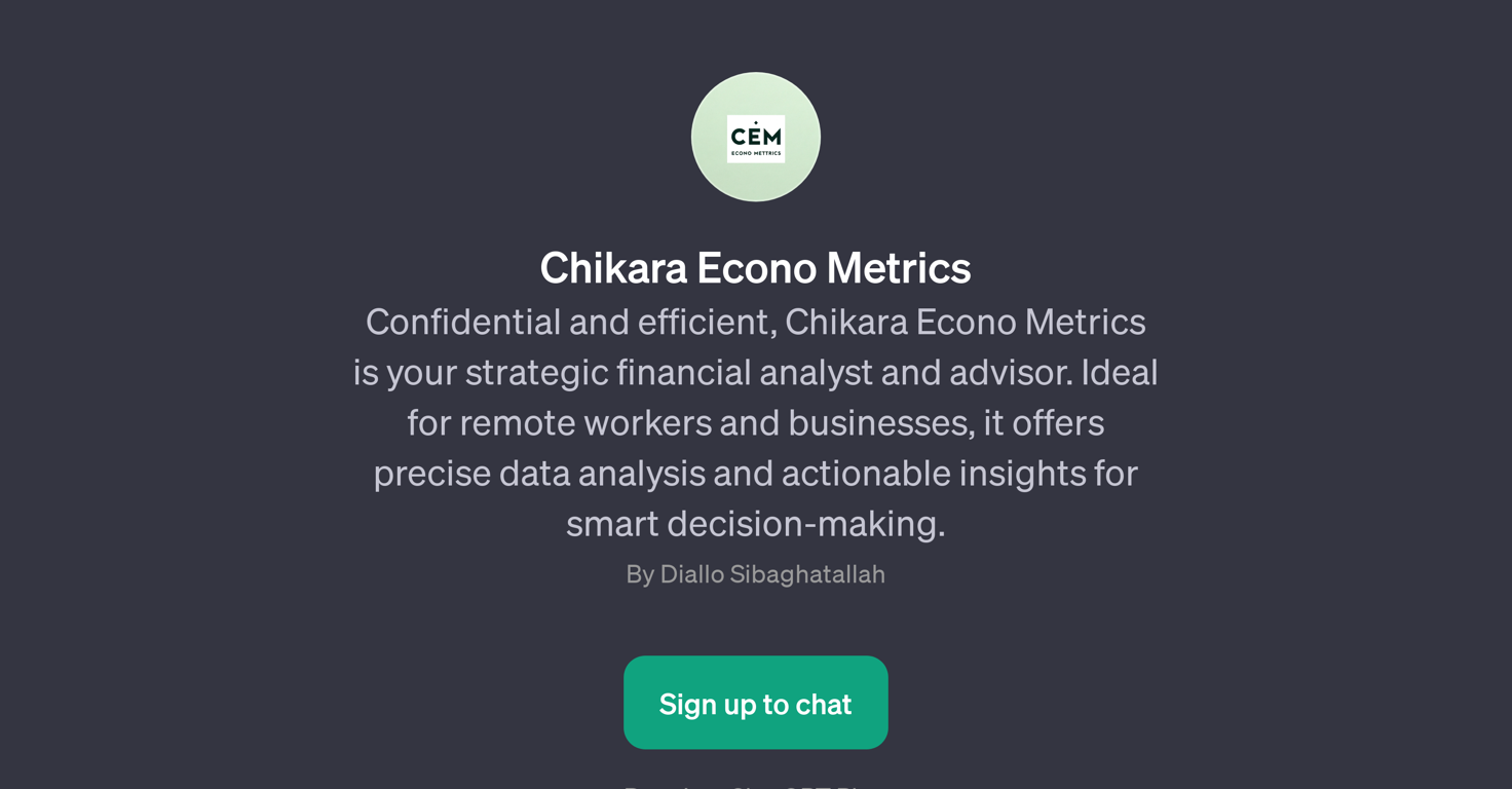 Chikara Econo Metrics website