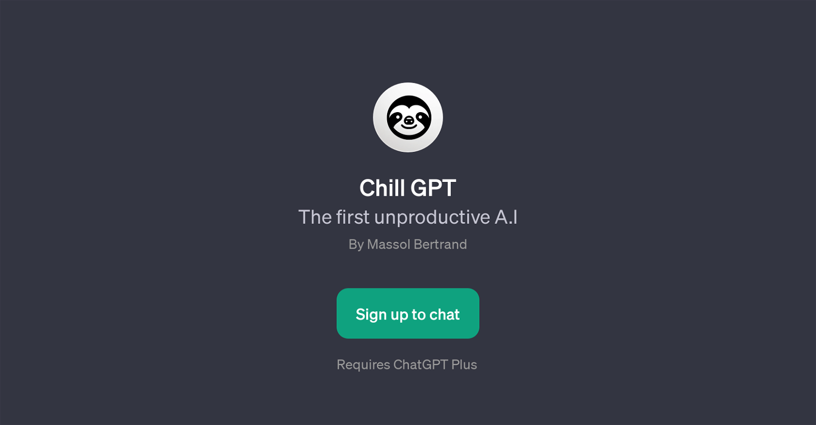 Chill GPT website