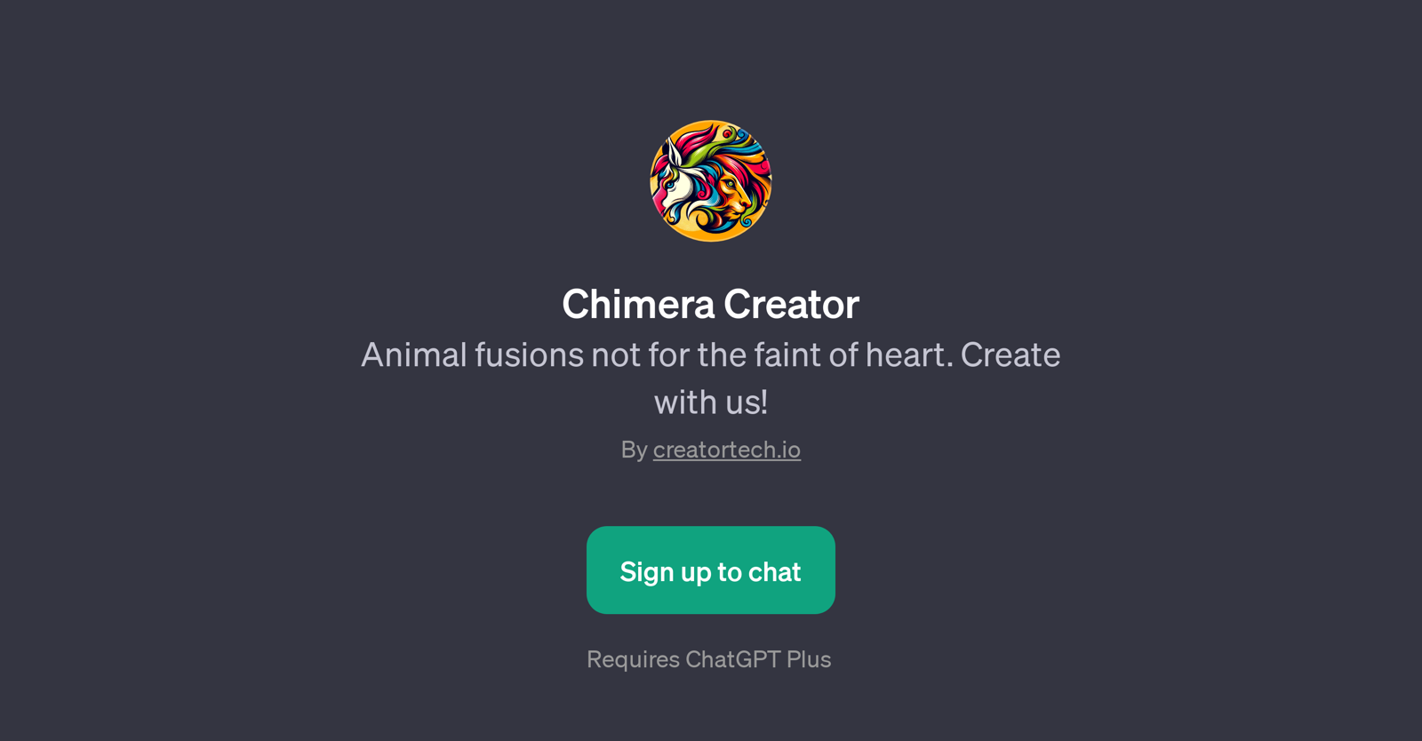 Chimera Creator website