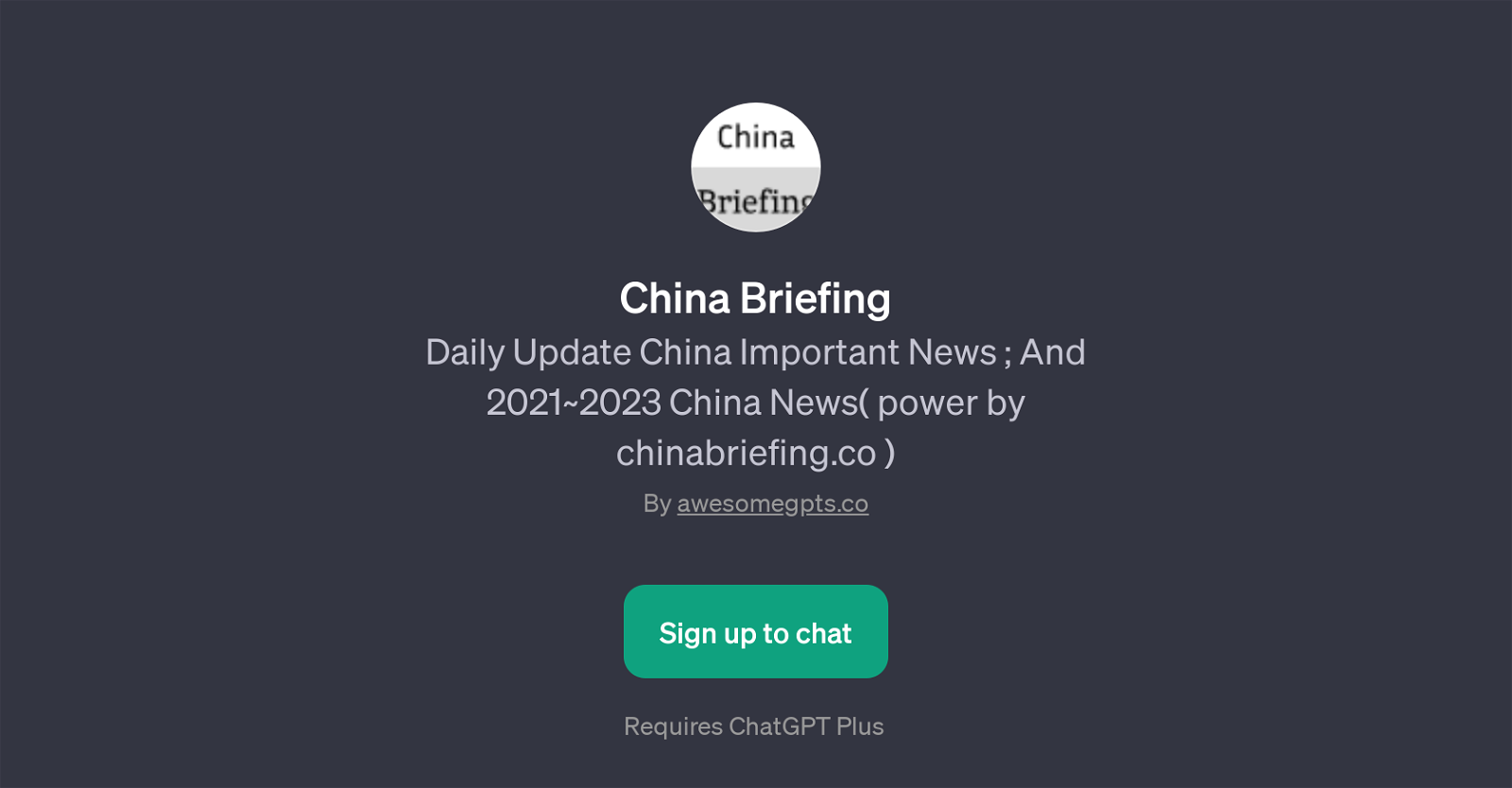China Briefing website