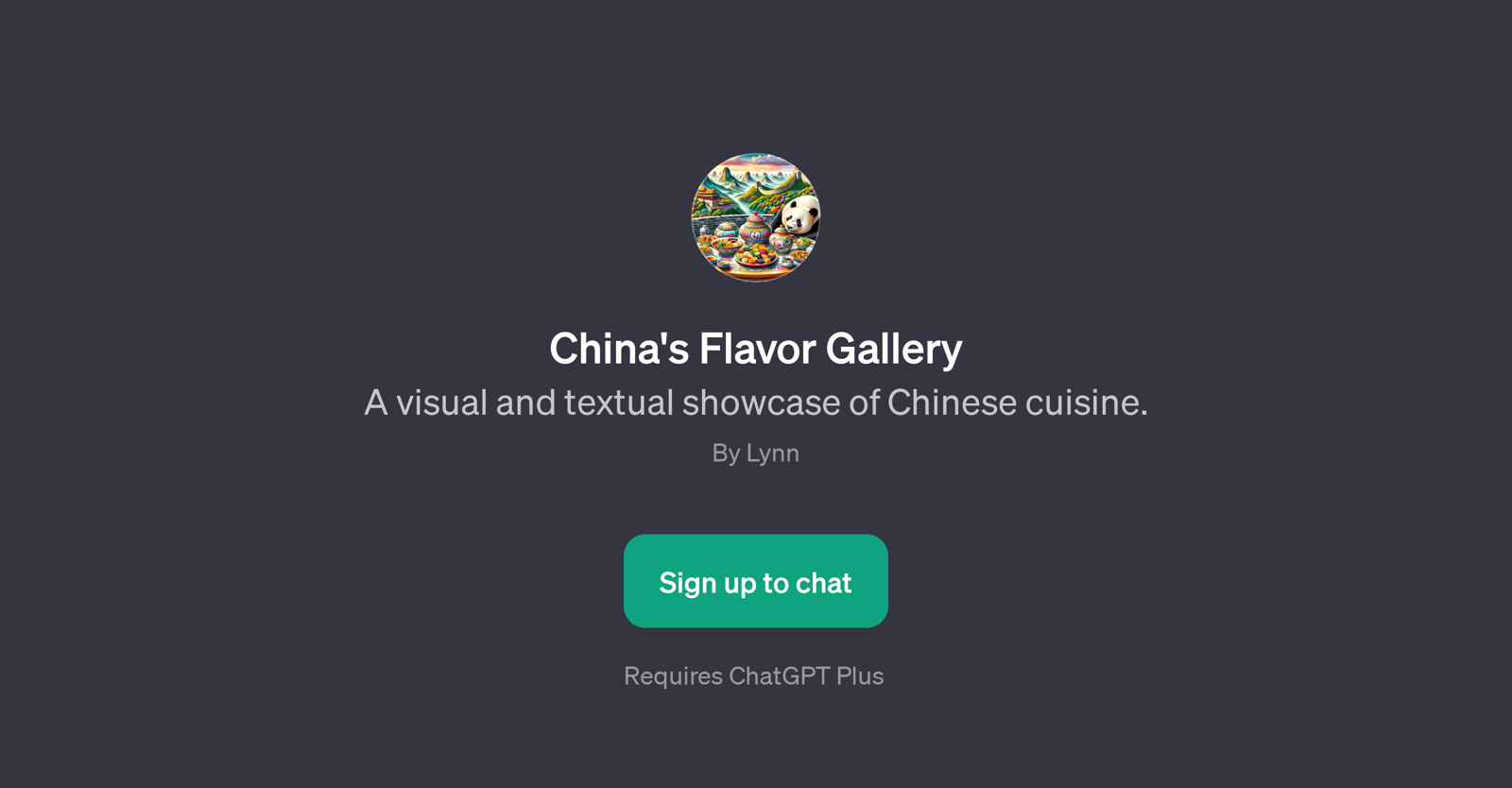 China's Flavor Gallery website