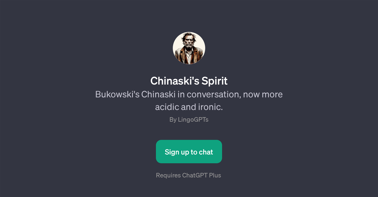 Chinaski's Spirit website