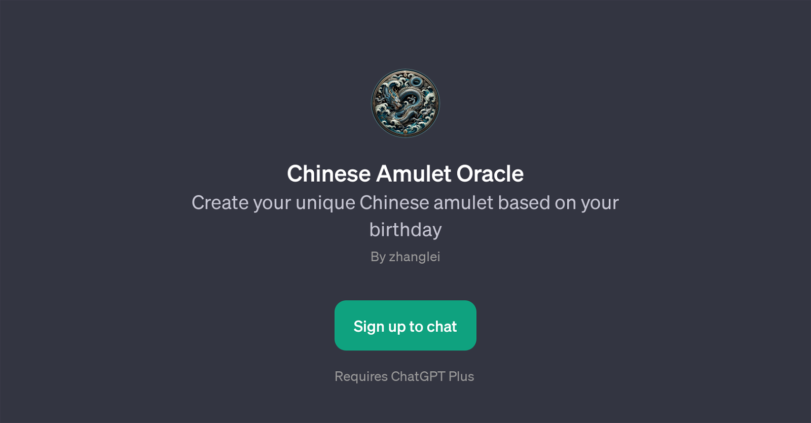 Chinese Amulet Oracle website
