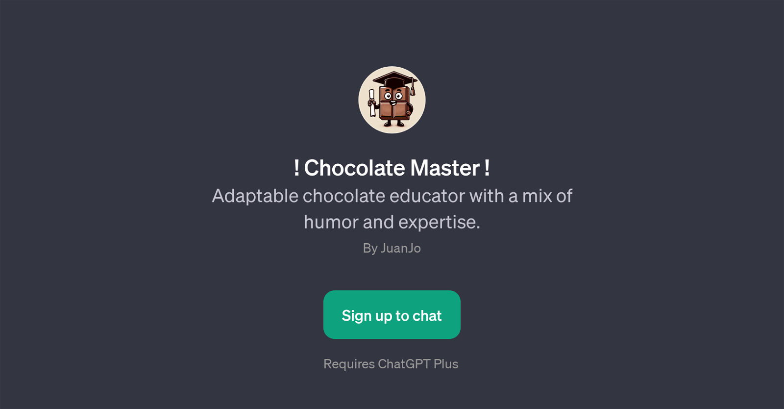 Chocolate Master website