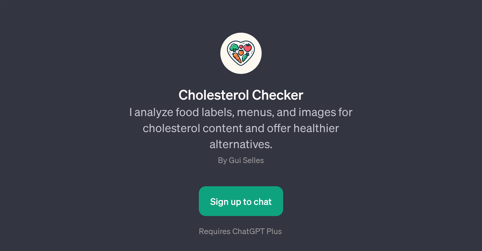 Cholesterol Checker website
