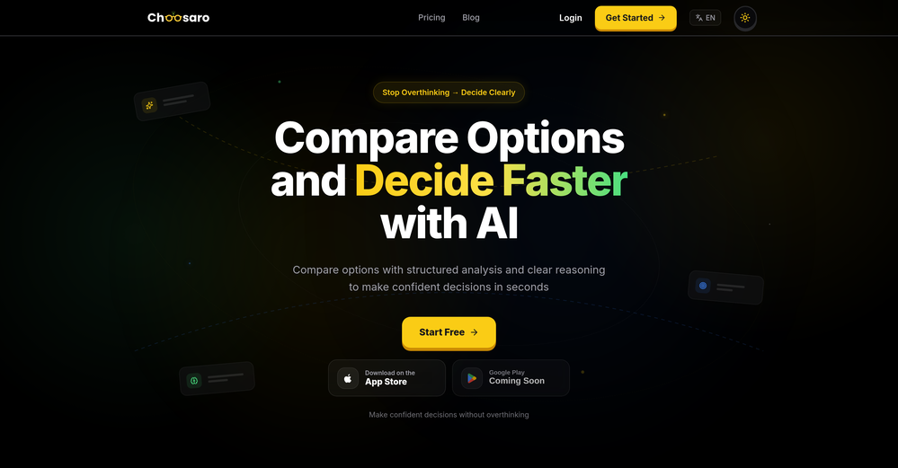 Choosaro website