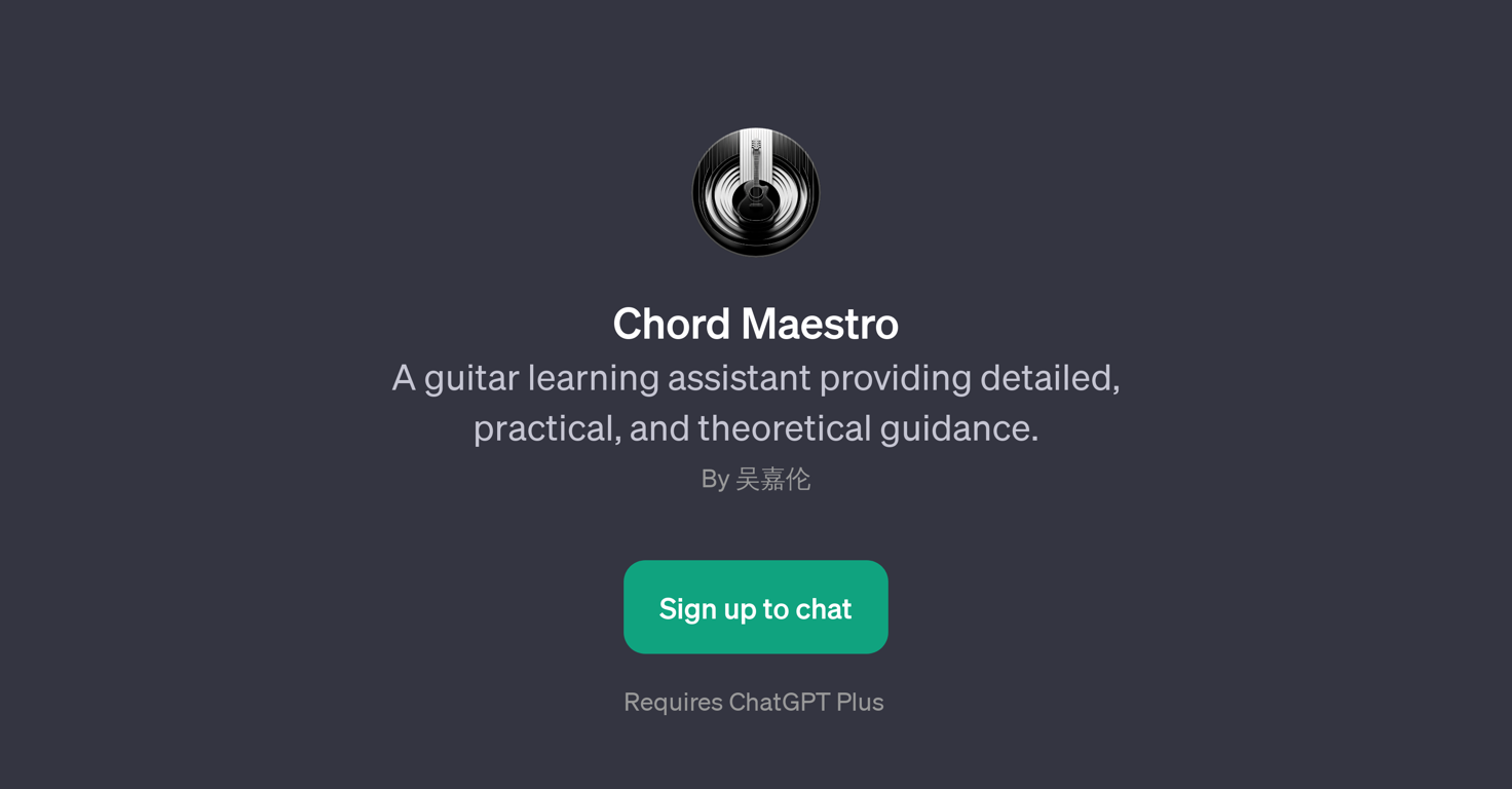Chord Maestro website