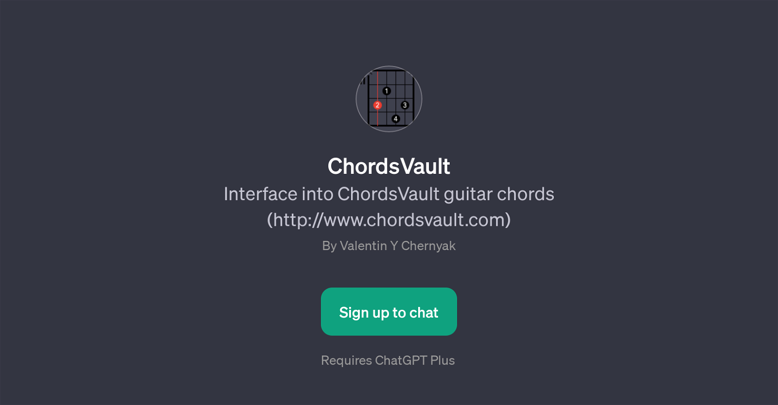 ChordsVault website