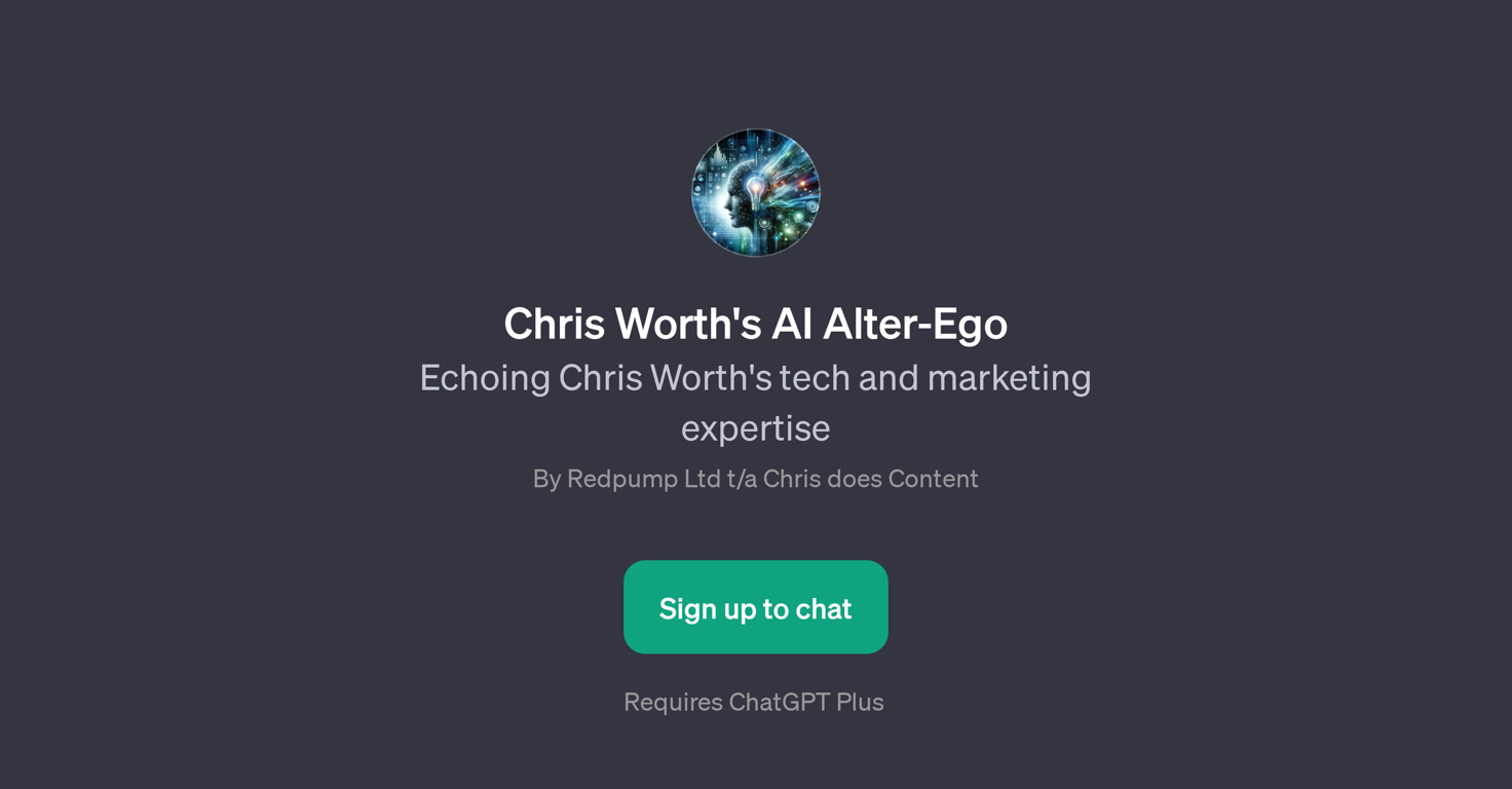 Chris Worth's AI Alter-Ego website