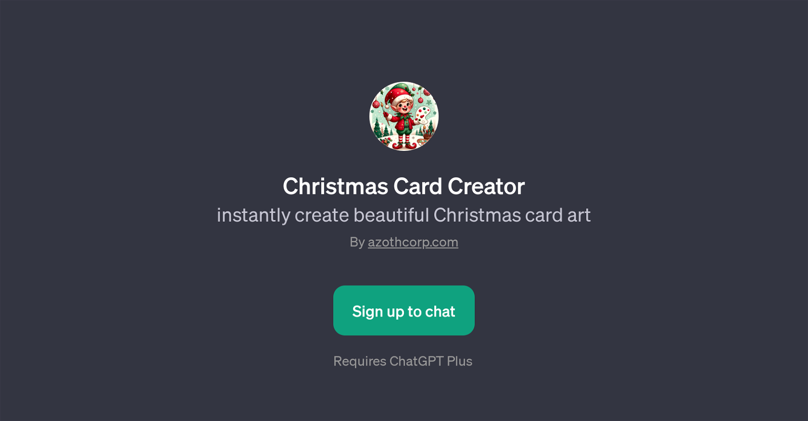 Christmas Card Creator website