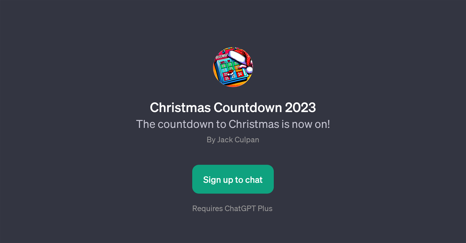 Christmas Countdown 2023 website