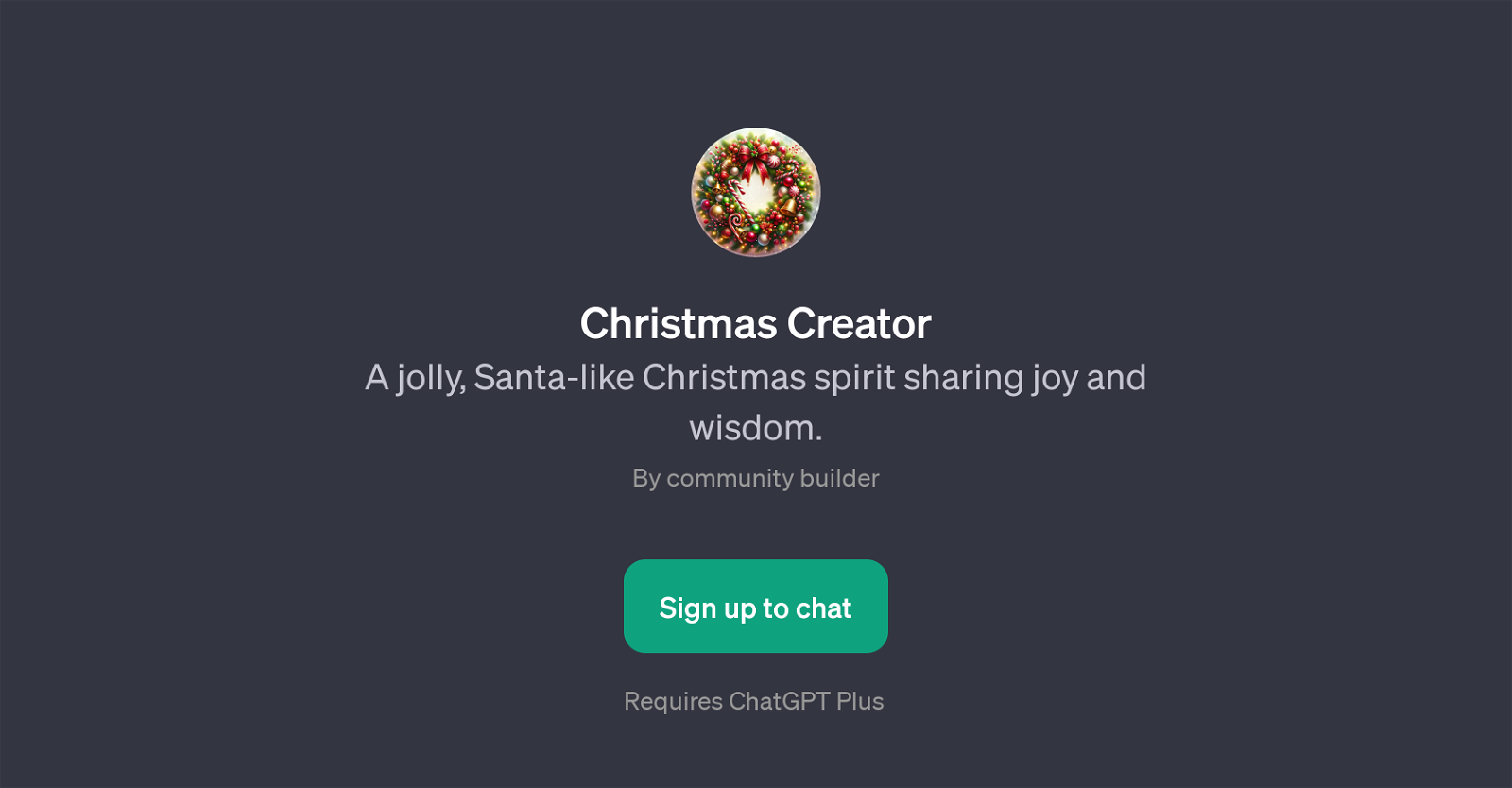 Christmas Creator website