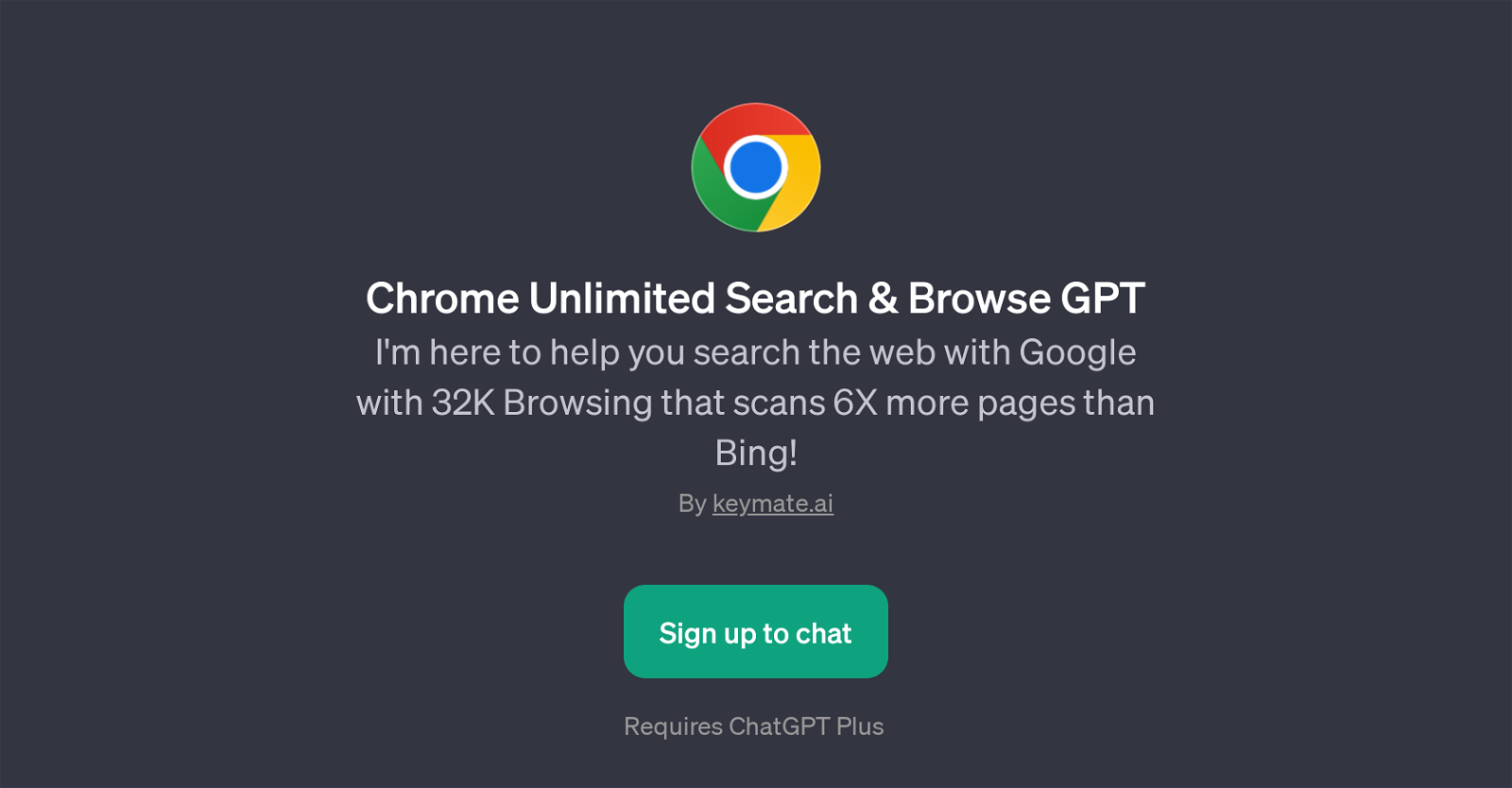Chrome Unlimited Search & Browse GPT website