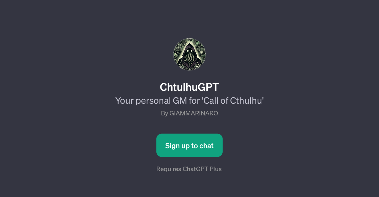 ChtulhuGPT website