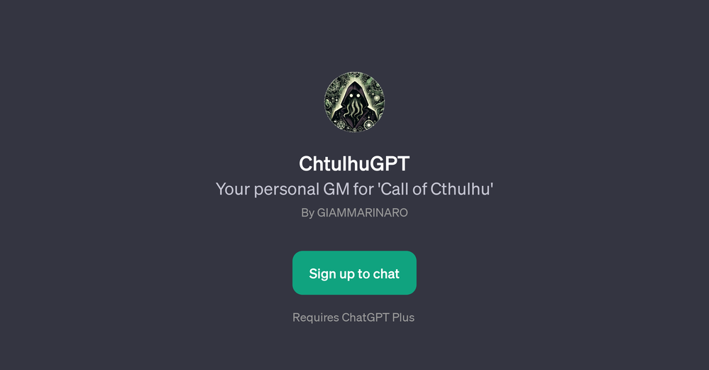 ChtulhuGPT website