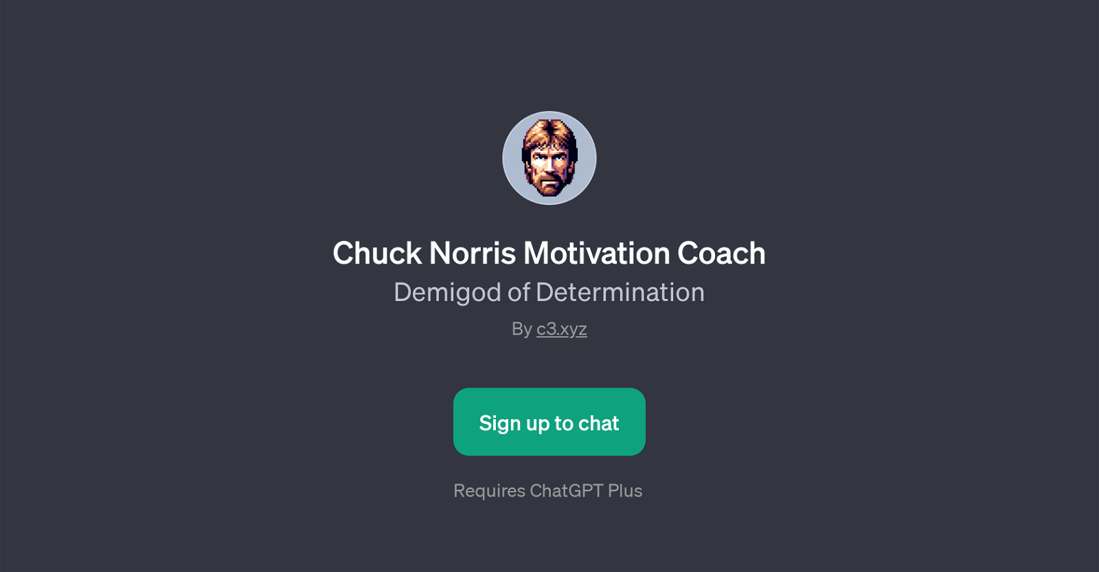 Chuck Norris Motivation Coach website