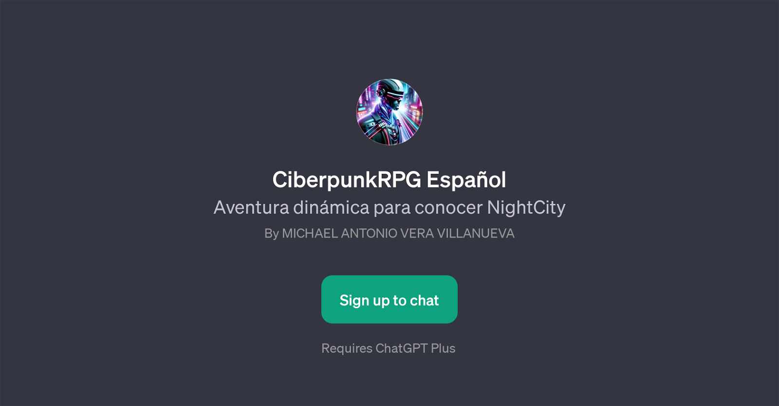 CiberpunkRPG Espaol website