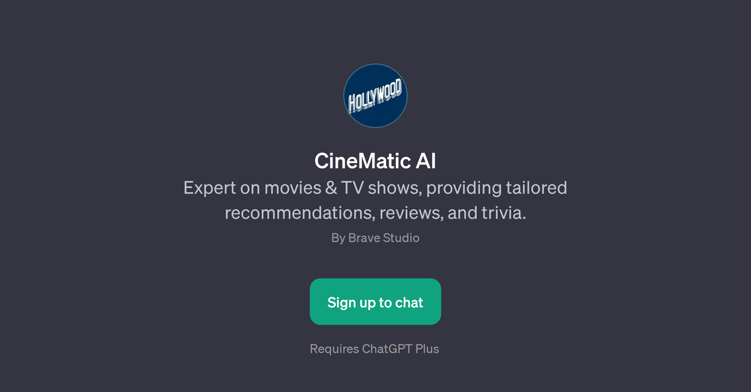 CineMatic AI website
