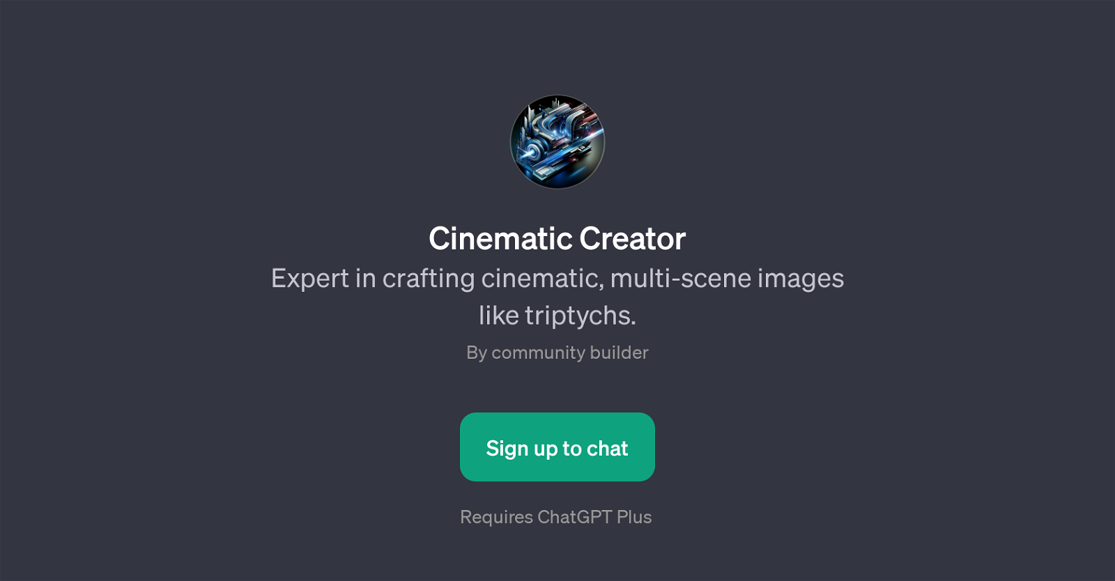 Cinematic Creator website