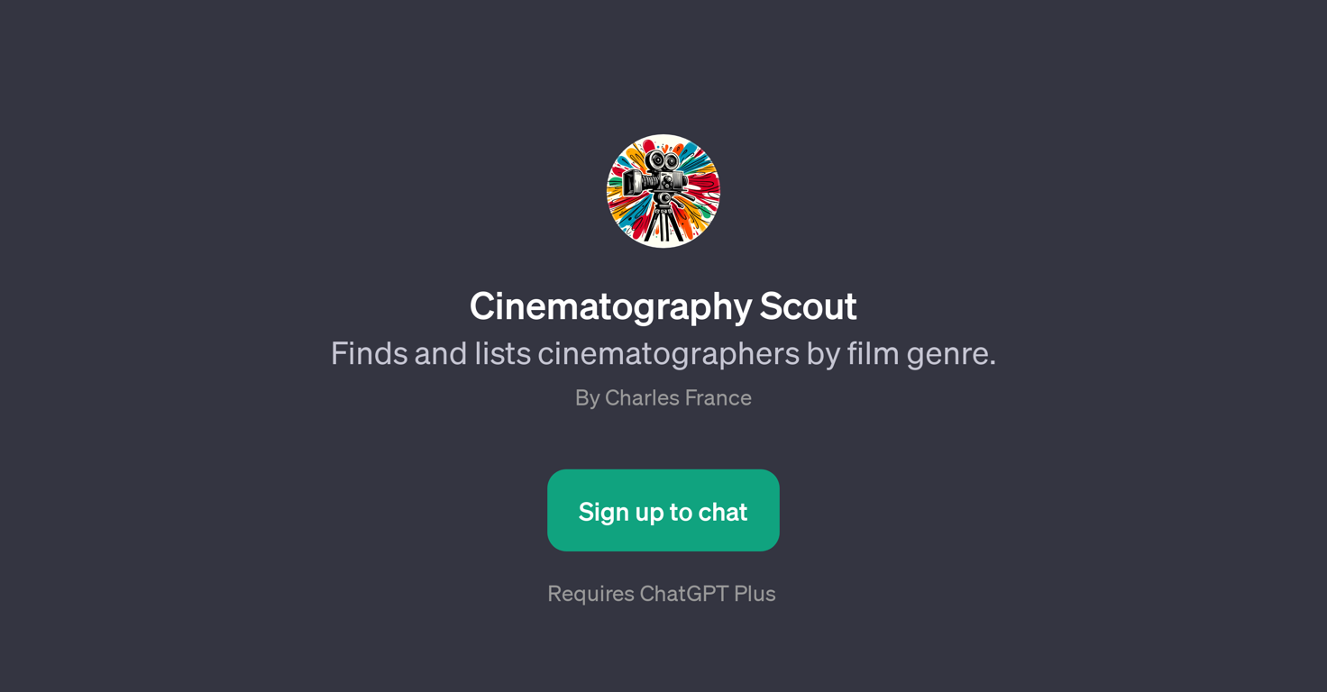 Cinematography Scout website