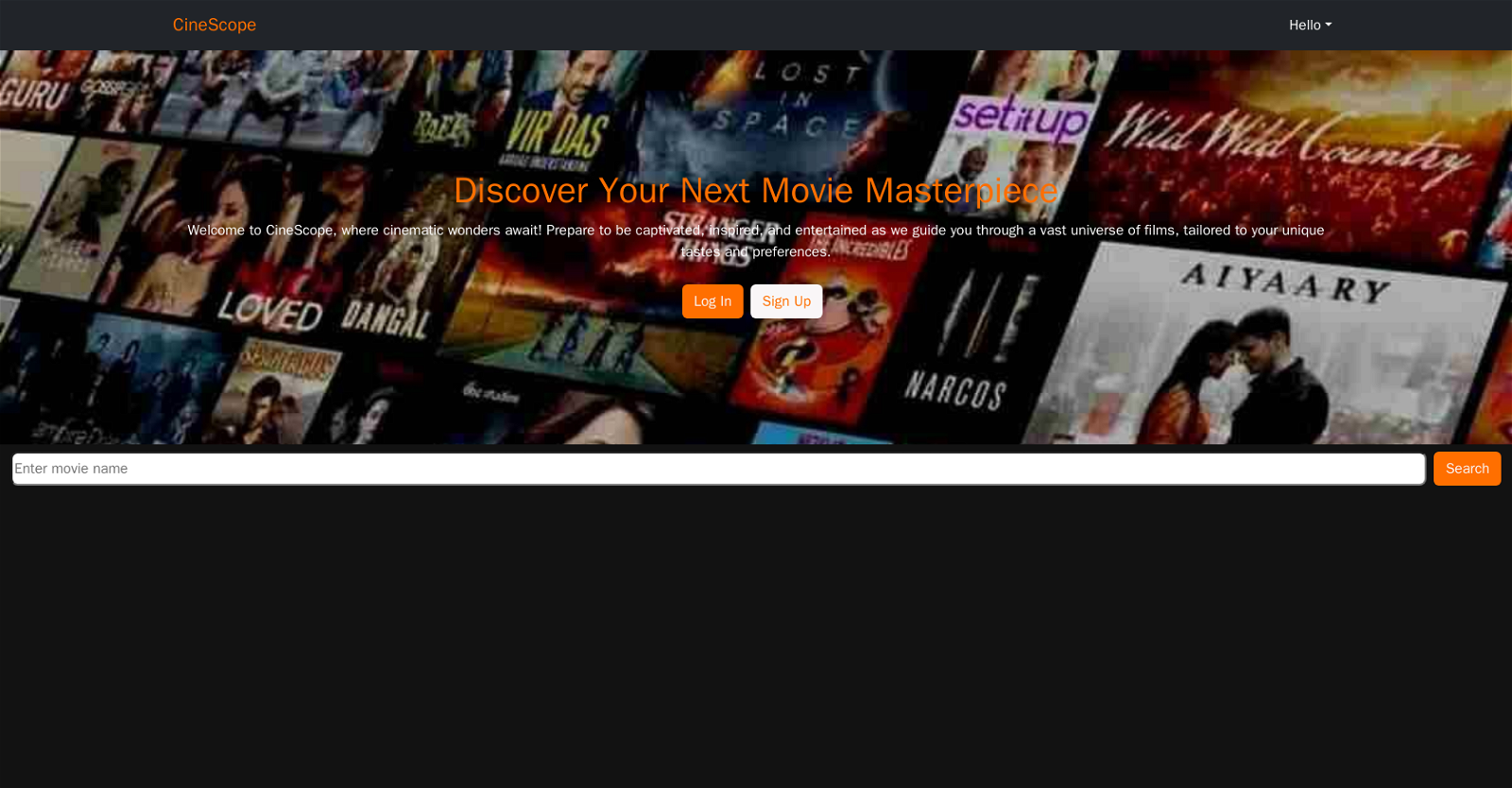 CineScope website