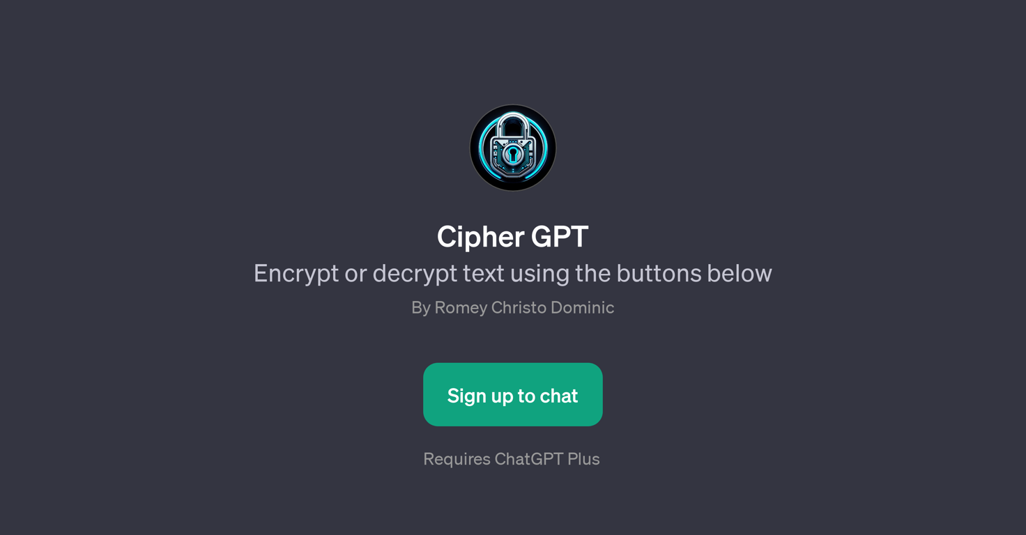 Cipher GPT website