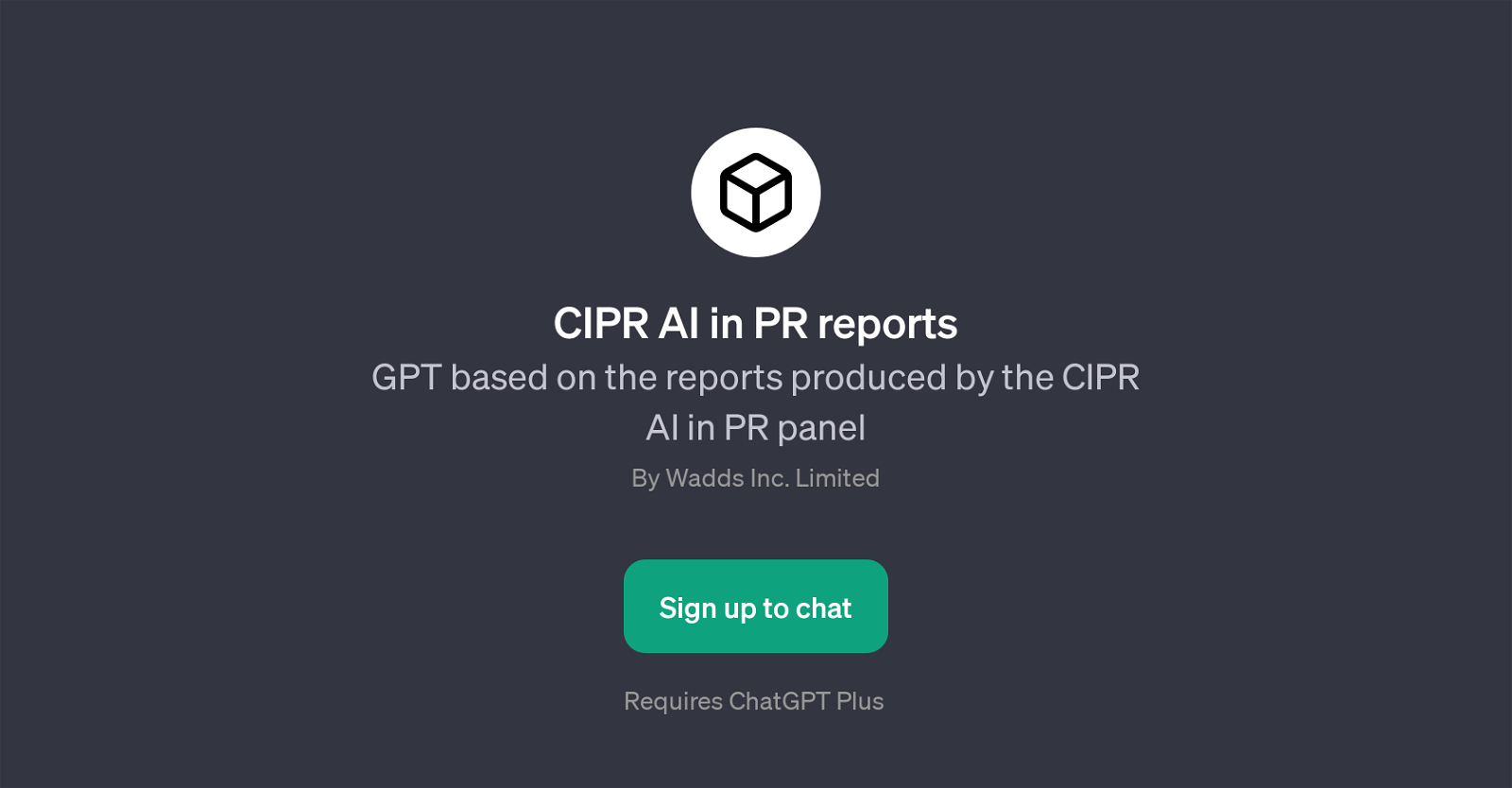 CIPR AI in PR reports website