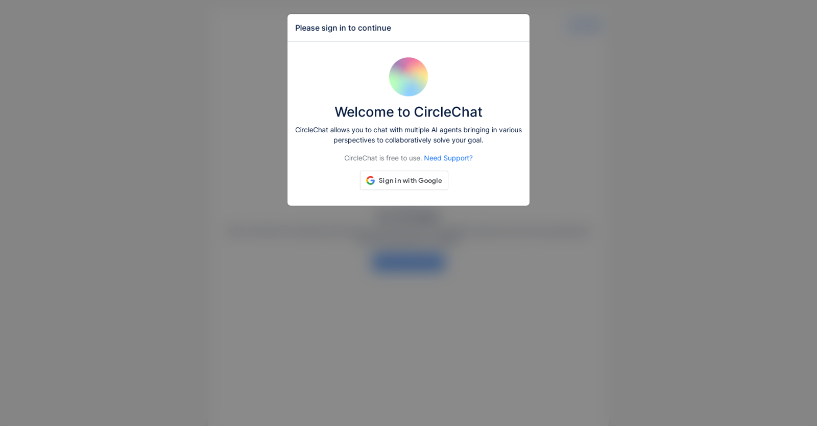 Circle Chat website