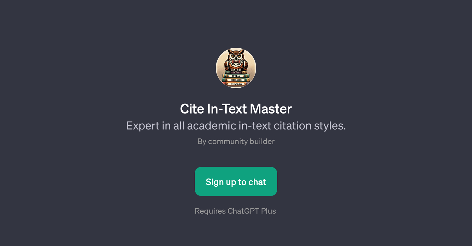 Cite In-Text Master website