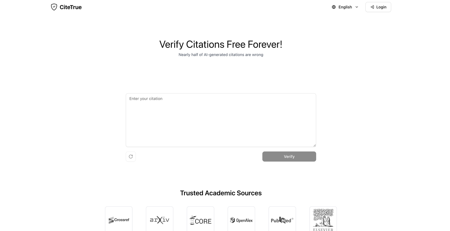 CiteTrue website