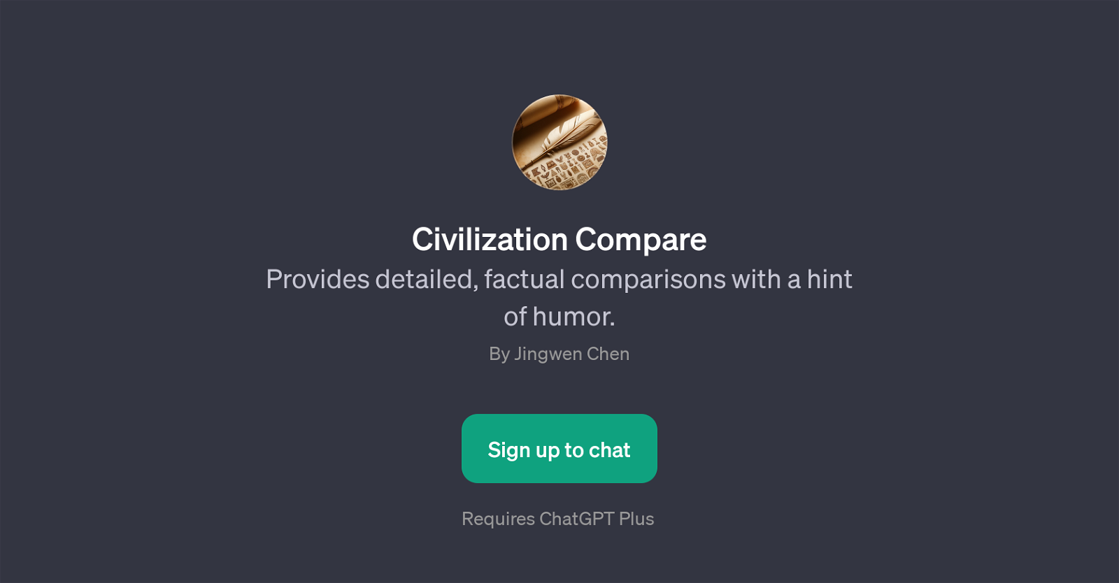 Civilization Compare website