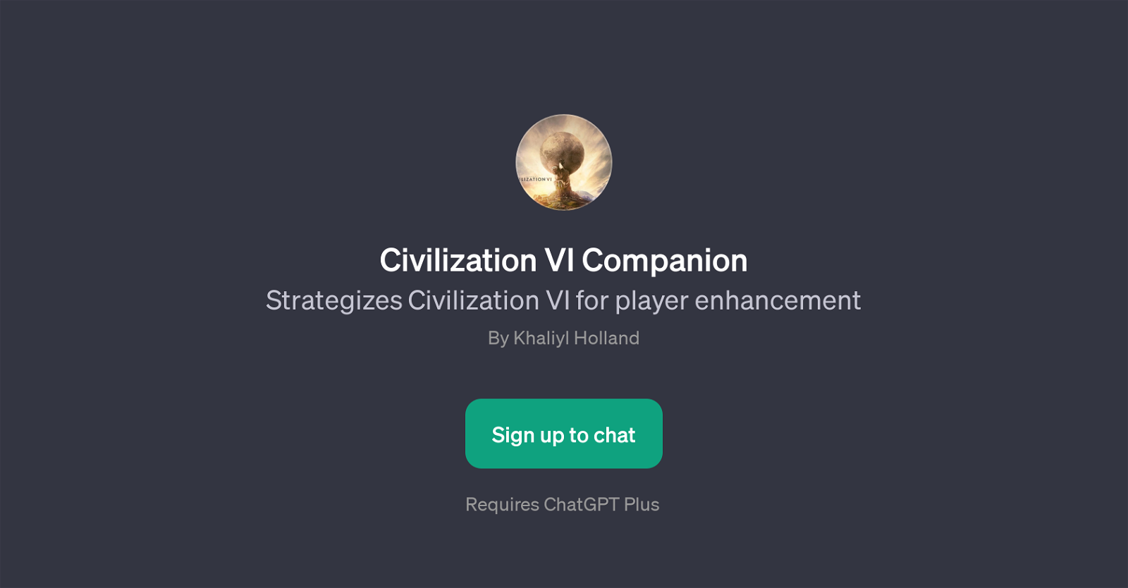 Civilization VI Companion website