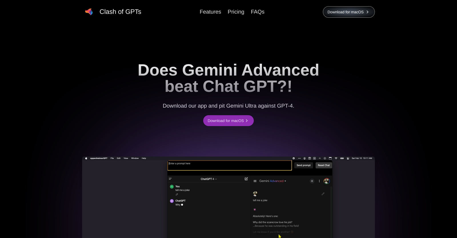 Clash of GPTs website