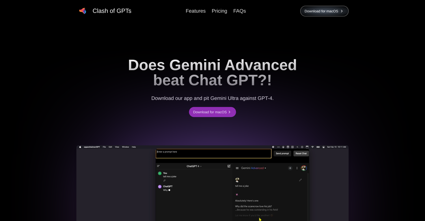 Clash of GPTs website