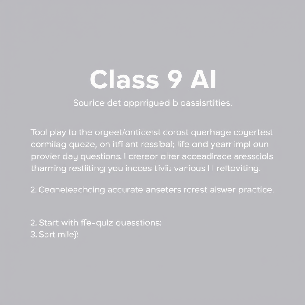 Class 9 ai website