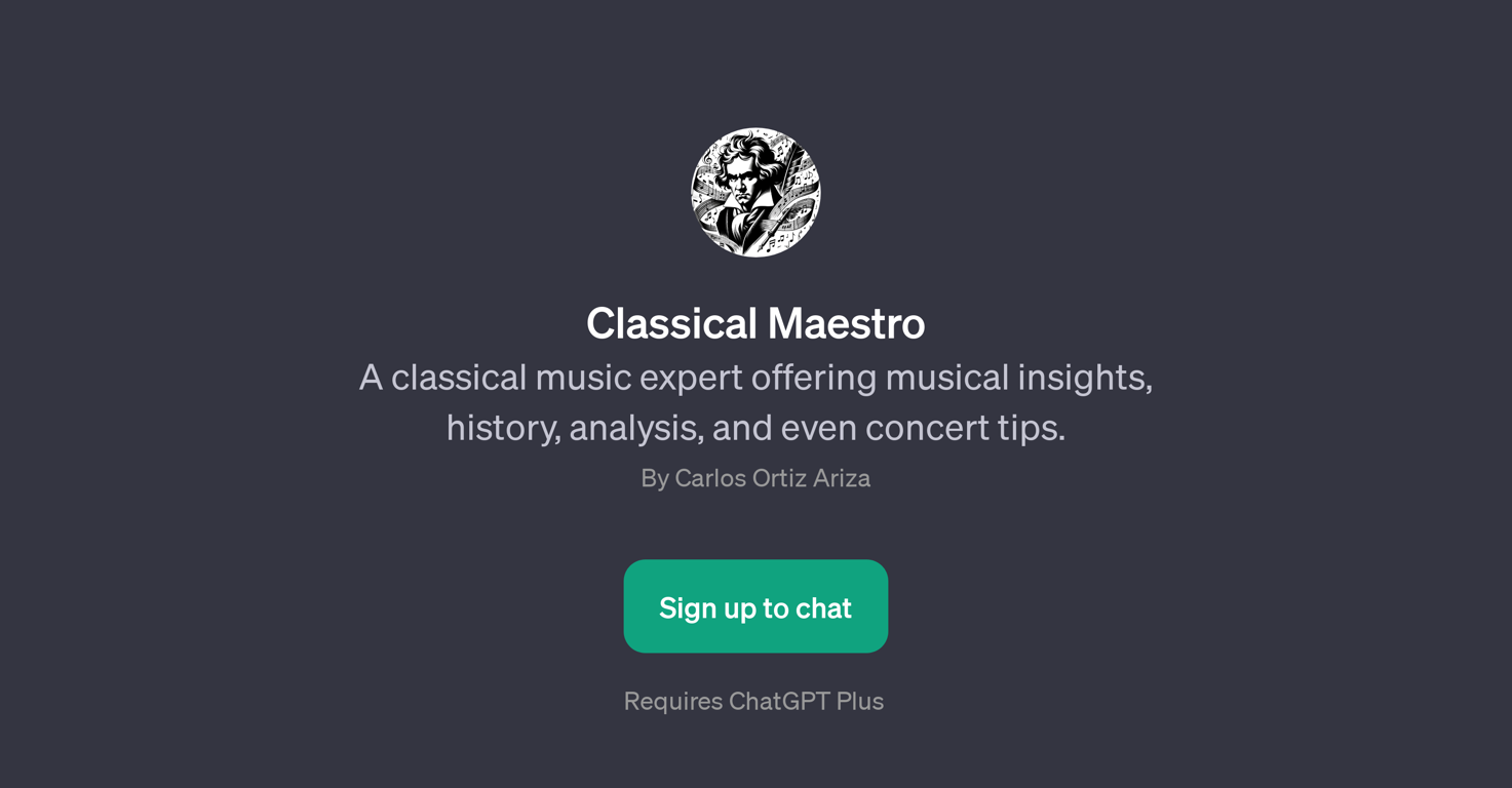 Classical Maestro website