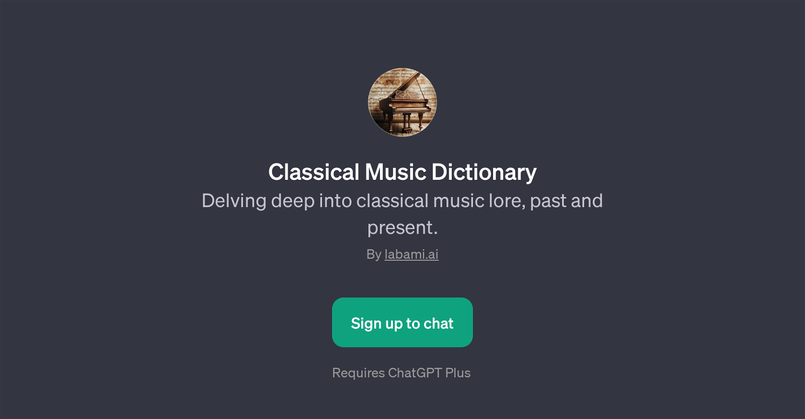 Classical Music Dictionary website