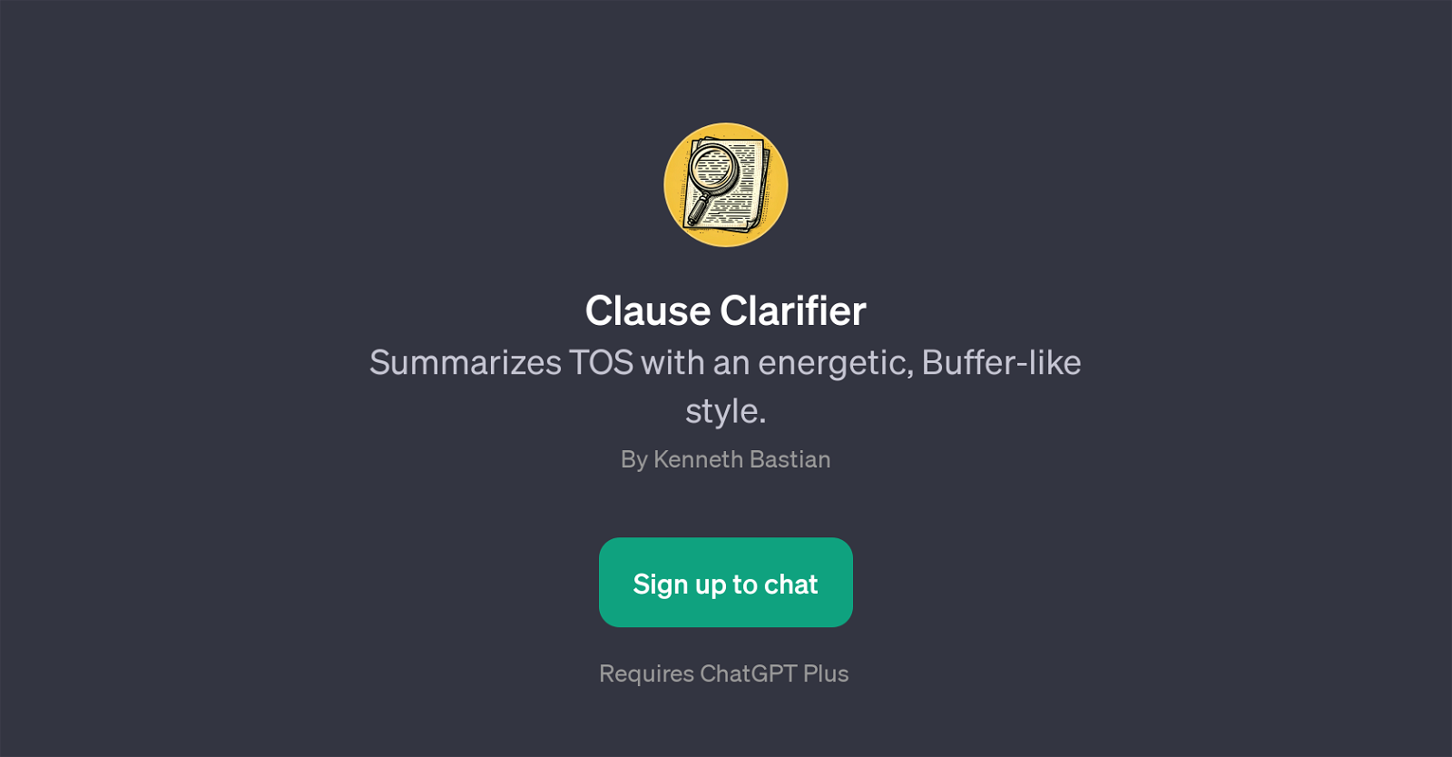 Clause Clarifier website