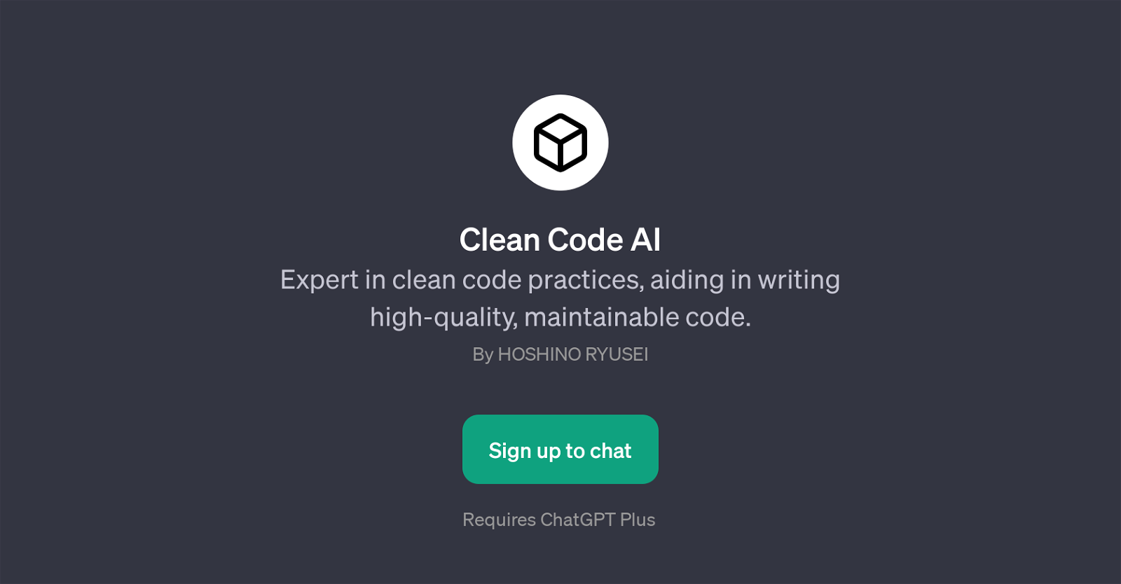 Clean Code AI website