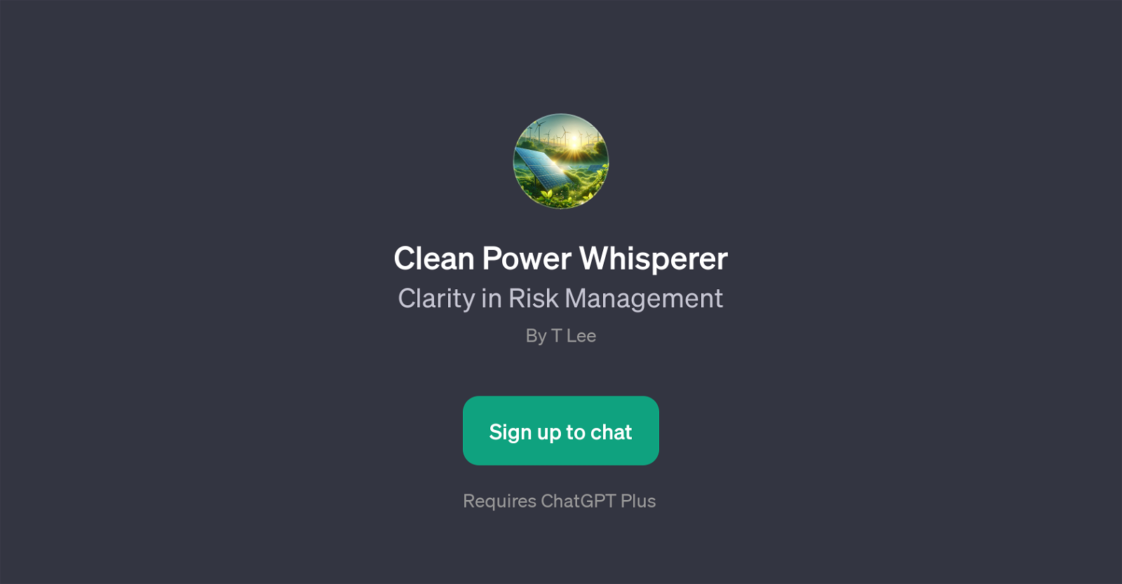 Clean Power Whisperer website