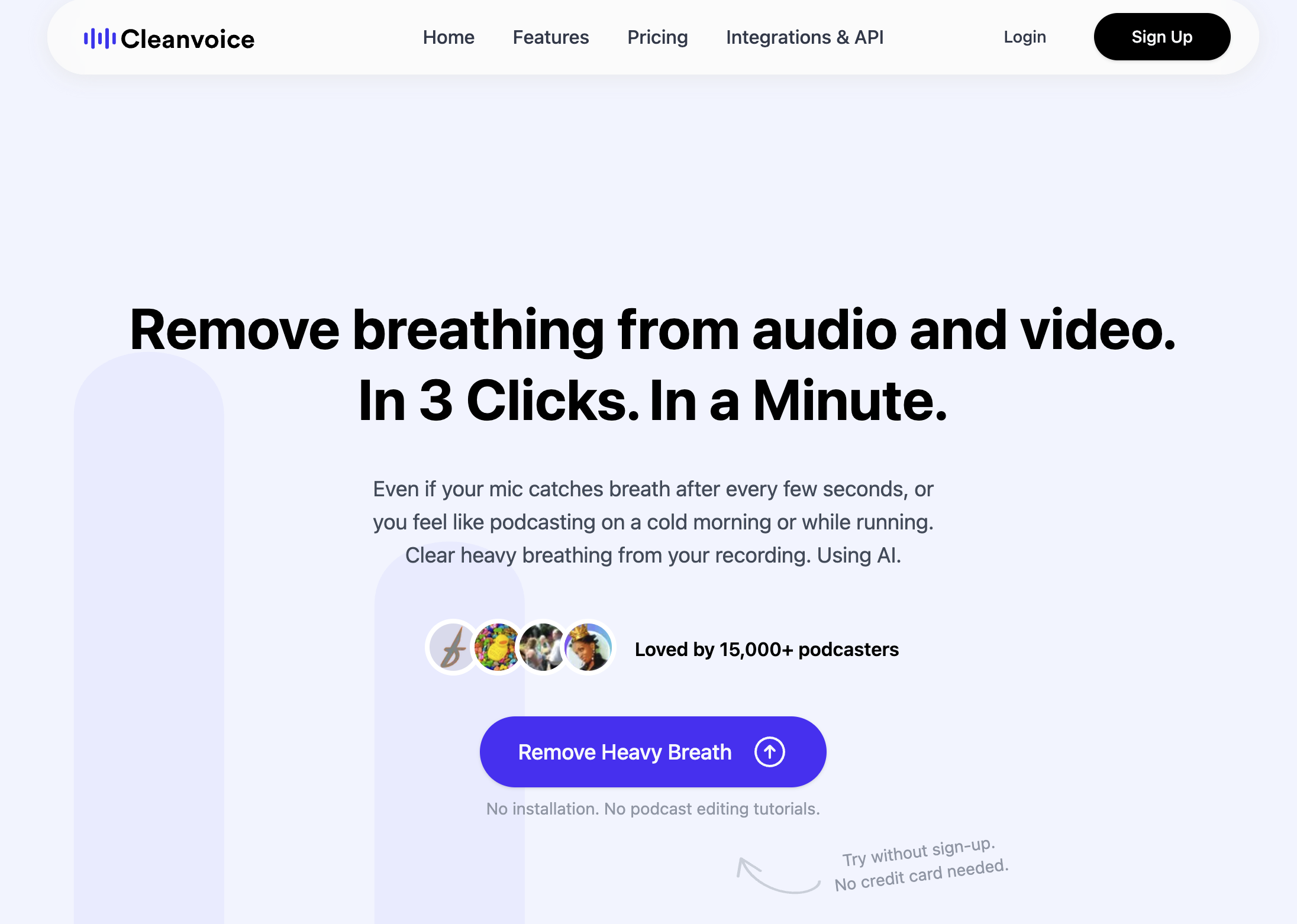 Cleanvoice AI Breath Remover screenshot