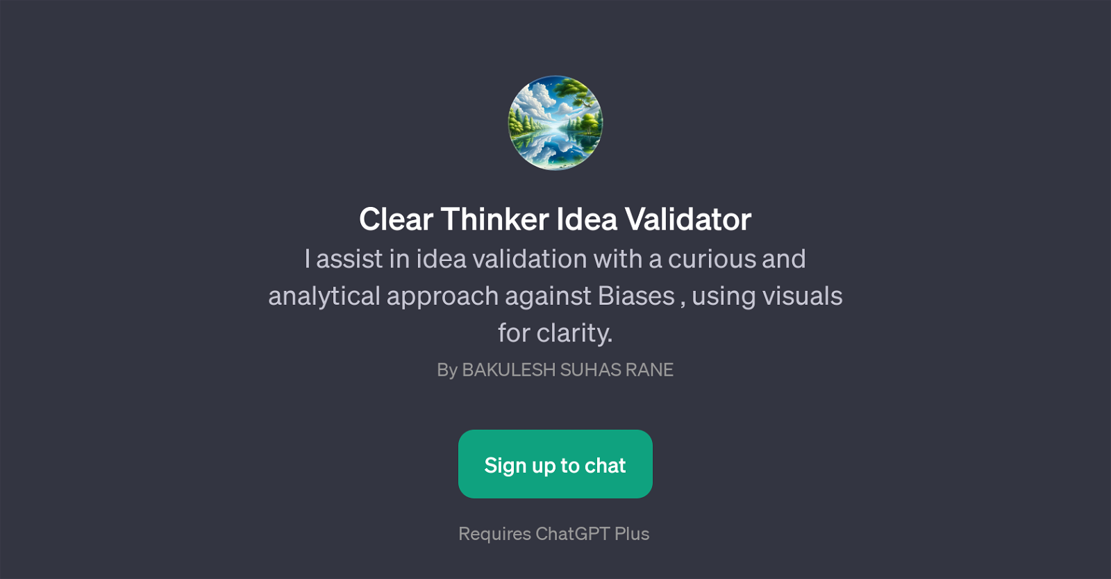 Clear Thinker Idea Validator website