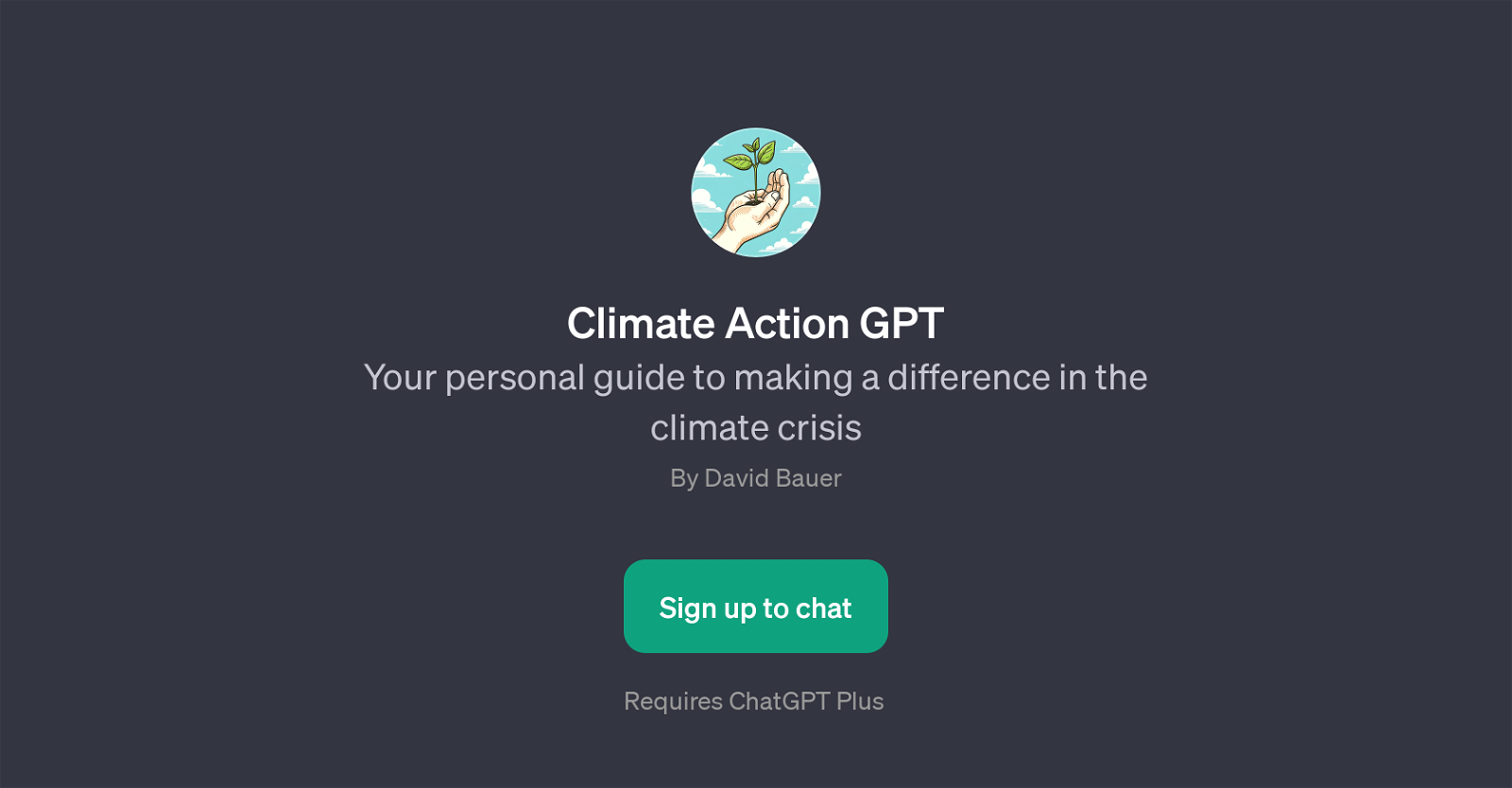 Climate Action GPT website