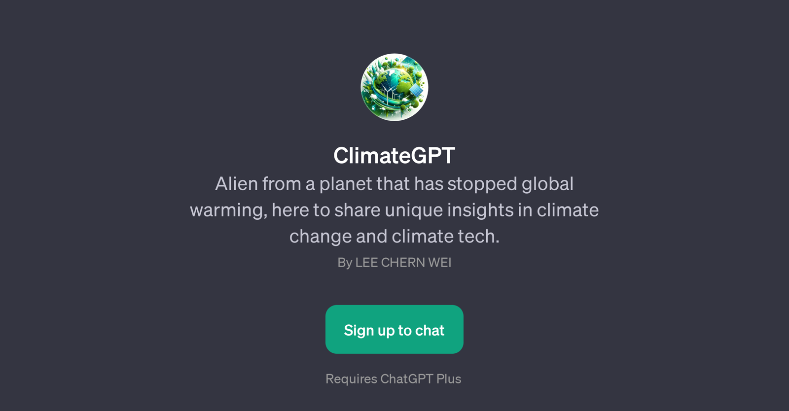 ClimateGPT website
