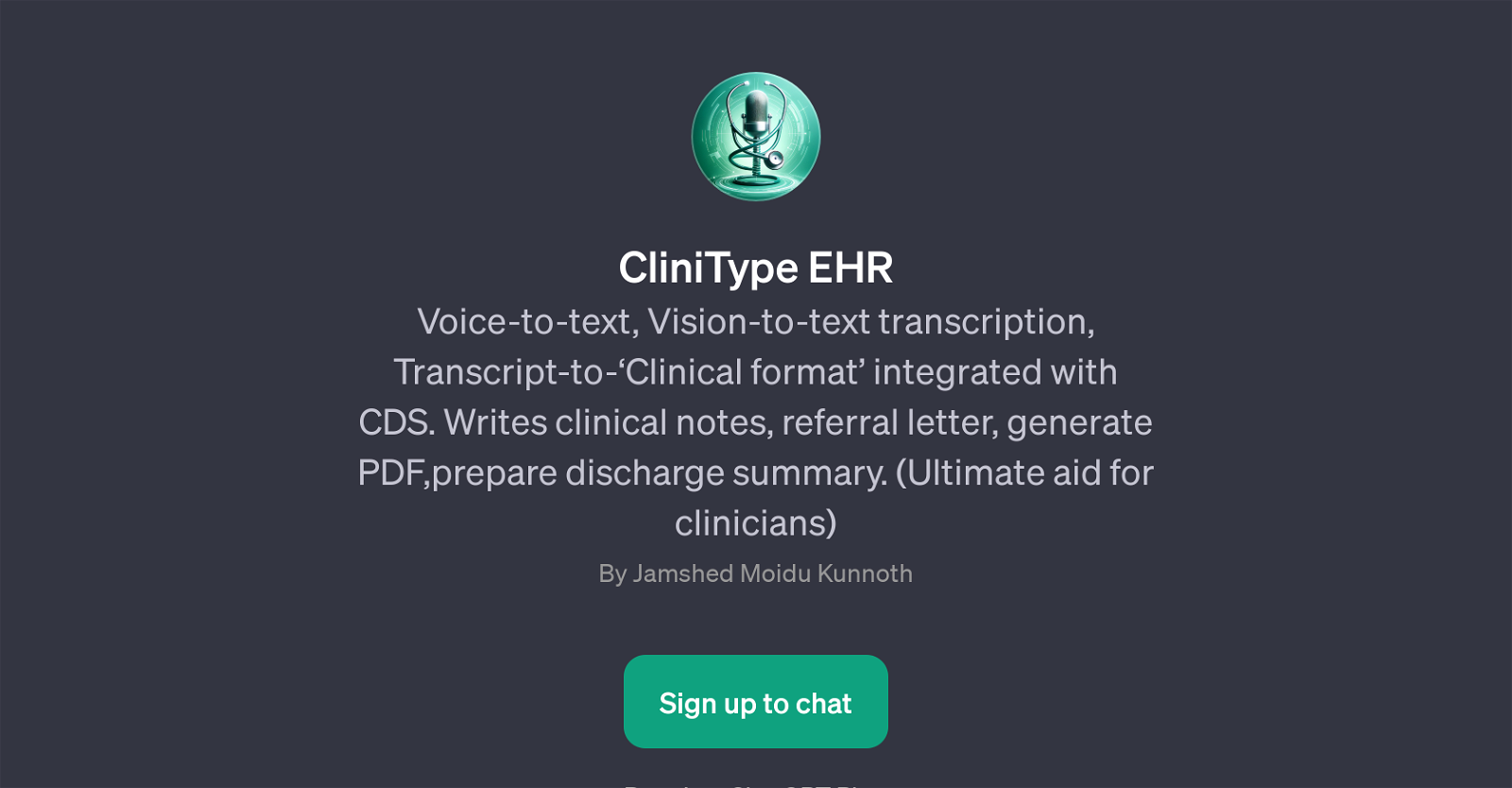 CliniType EHR website