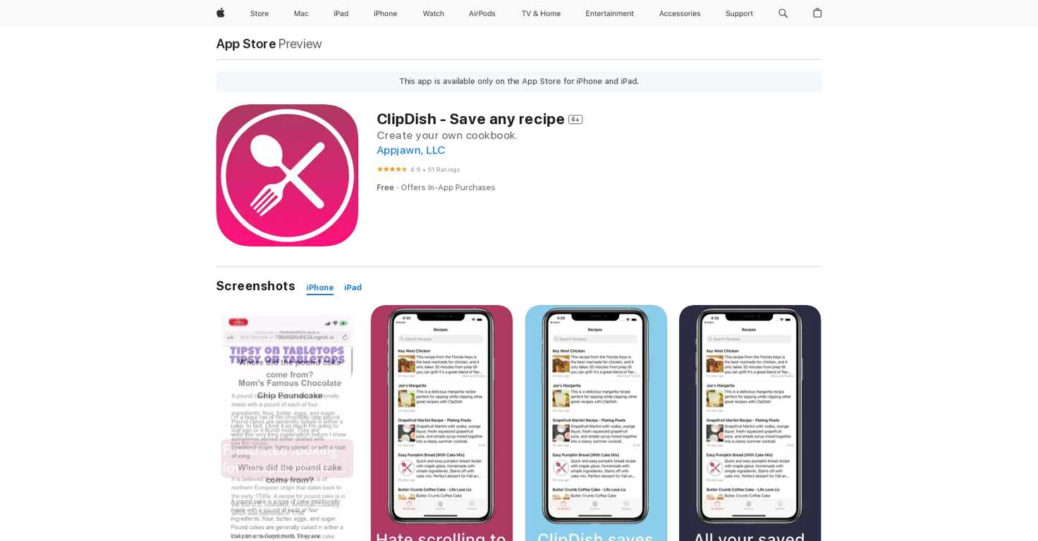 ClipDish  website