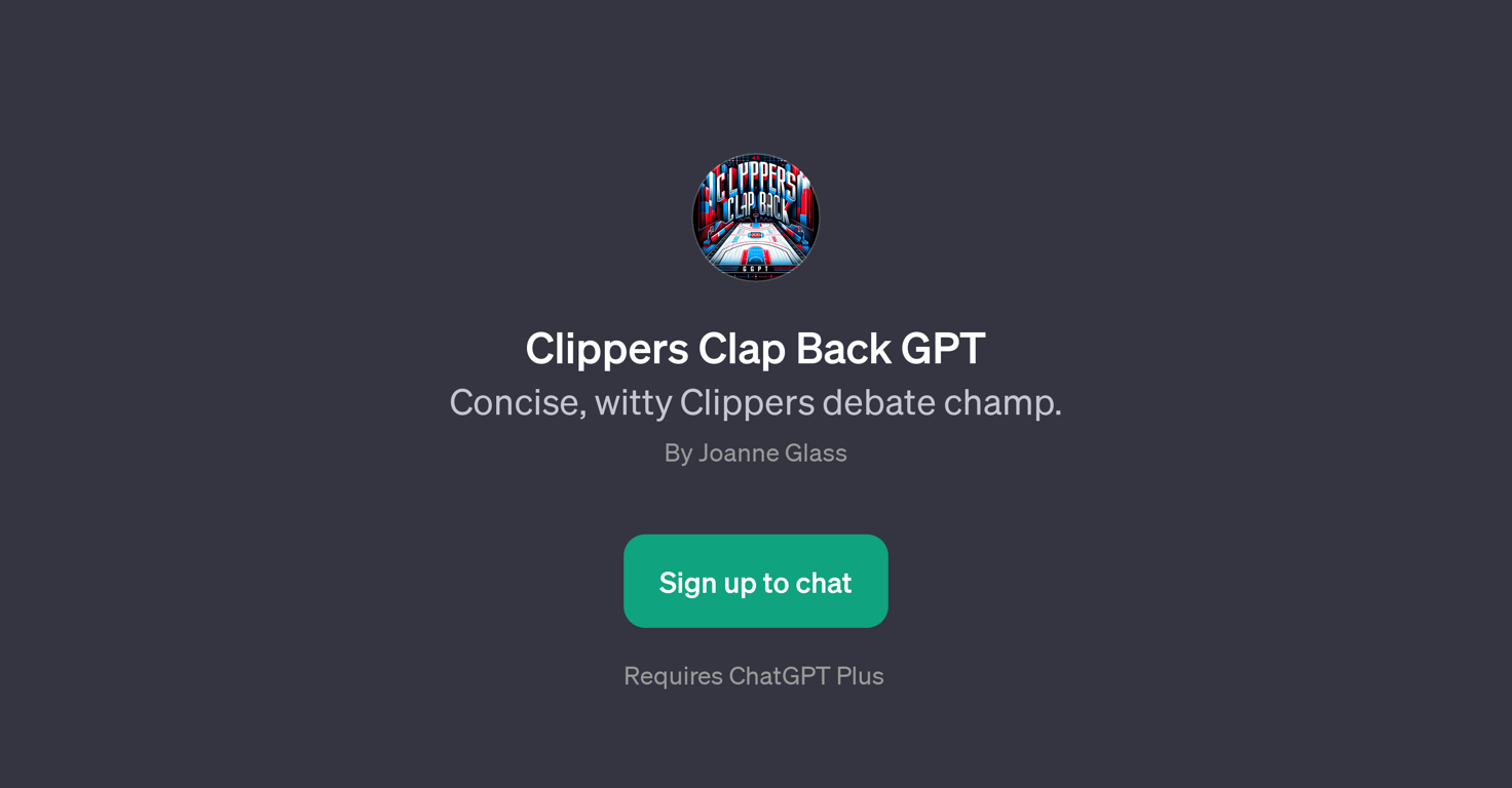Clippers Clap Back GPT website