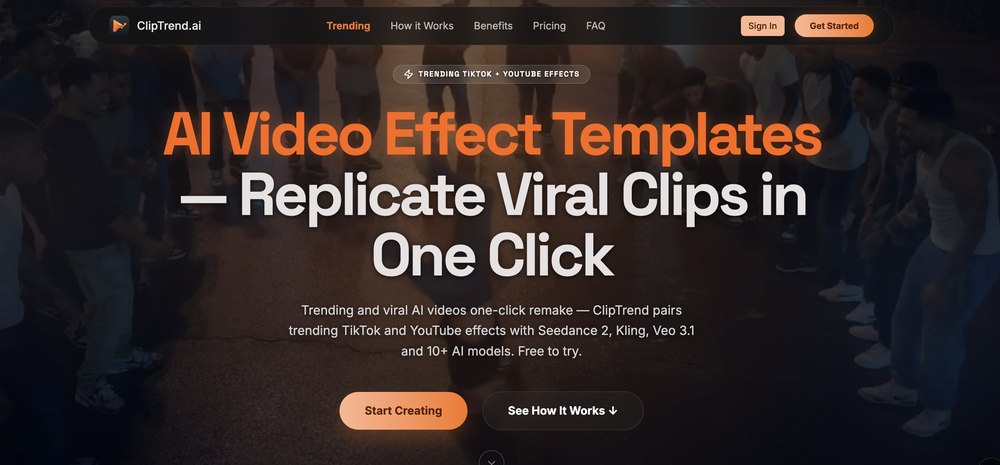ClipTrend website