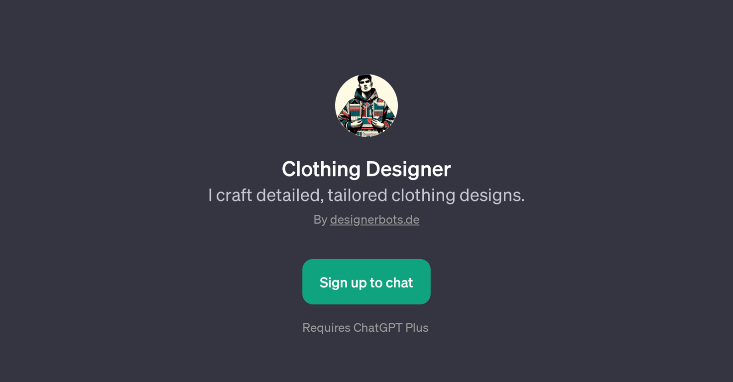 Clothing Designer GPT website