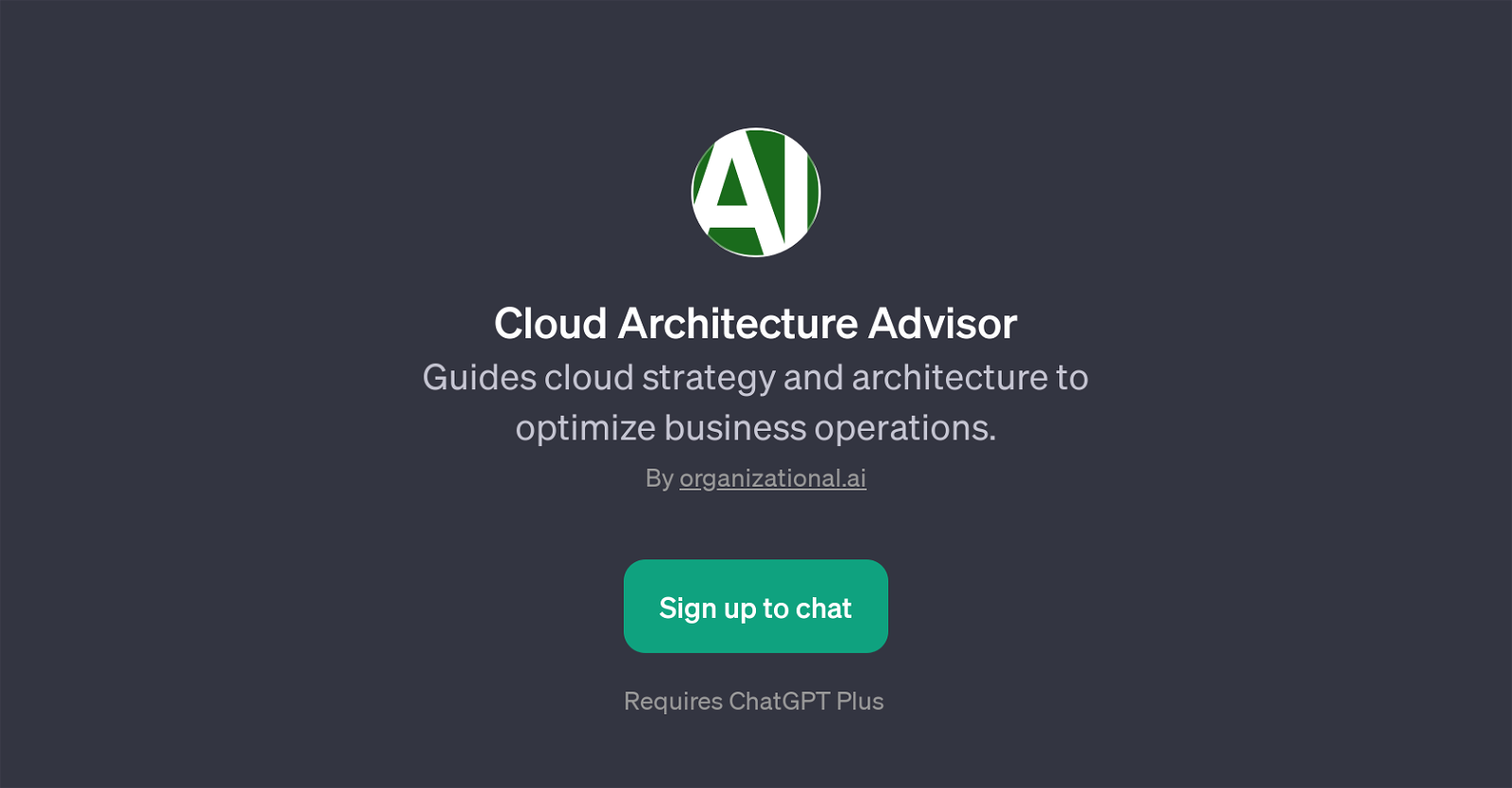 Cloud Architecture Advisor website